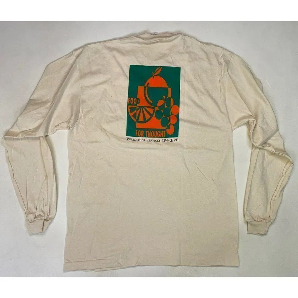 VINTAGE University Of Miami FFT Food For Thought T-shirt Men XL Single Stitch